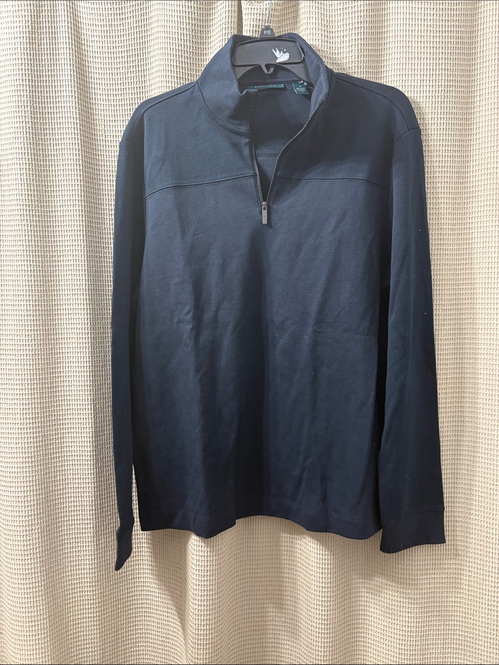 Perry Ellis Men's Navy Half-Zip Pullover Sweater nwot